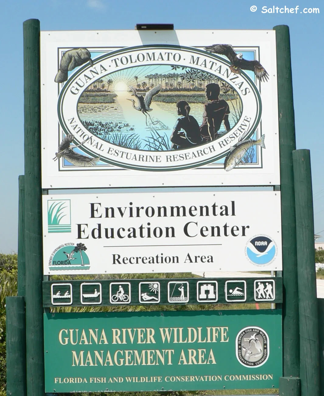 sign at guana tolomato entrance